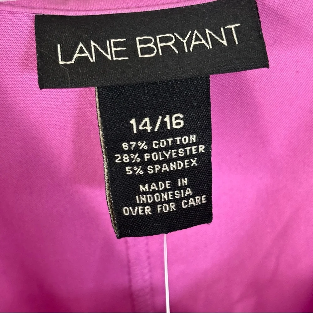 Lane Bryant Women's Button Down Shirt Lavender Size 14/16 NEW